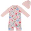 imageUMELOK Baby Girl Swimsuit Infant UPF 50 Bathing Suit Size MonthsLight Pink  Colorful Floral