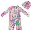 imageUMELOK Baby Girl Swimsuit Infant UPF 50 Bathing Suit Size MonthsPink  Various Big Floral