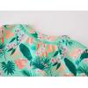 imageUMELOK Baby Girls One Piece Swimsuit Full Zip UPF 50 Sun Protection Swimwear Rash Guard Swim SuitGreenbanana Leaf
