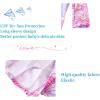 imageUMELOK Baby Girls One Piece Swimsuit Full Zip UPF 50 Sun Protection Swimwear Rash Guard Swim SuitPink Flower