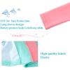 imageUMELOK Baby Girls One Piece Swimsuit Full Zip UPF 50 Sun Protection Swimwear Rash Guard Swim SuitPink Green