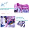 imageUMELOK Baby Girls One Piece Swimsuit Full Zip UPF 50 Sun Protection Swimwear Rash Guard Swim SuitPurple Butterfly