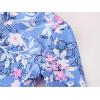 imageUMELOK Baby Girls One Piece Swimsuit Full Zip UPF 50 Sun Protection Swimwear Rash Guard Swim SuitPurple Flower