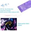 imageUMELOK Baby Girls One Piece Swimsuit Full Zip UPF 50 Sun Protection Swimwear Rash Guard Swim SuitPurple blue Pink Flowers