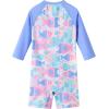 imageUMELOK Baby Girls One Piece Swimsuit Full Zip UPF 50 Sun Protection Swimwear Rash Guard Swim SuitPurple cute Fish