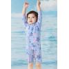 imageUMELOK Baby Girls One Piece Swimsuit Full Zip UPF 50 Sun Protection Swimwear Rash Guard Swim SuitPurplegeranium