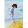 imageUMELOK Baby Girls One Piece Swimsuit Full Zip UPF 50 Sun Protection Swimwear Rash Guard Swim SuitPurplegeranium
