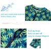 imageUMELOK Baby Boys Swimsuit Full Zip UPF 50 Sun Protection SwimwearMaple Leaves