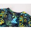 imageUMELOK Baby Boys Swimsuit Full Zip UPF 50 Sun Protection SwimwearNavy Leaves