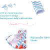 imageUMELOK Baby Boys Swimsuit Full Zip UPF 50 Sun Protection SwimwearStriped Crab
