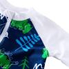 imageUMELOK Baby Boys Swimsuit Full Zip UPF 50 Sun Protection SwimwearWhitedinosaur