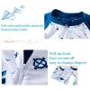 imageUMELOK Baby Boys Swimsuit Full Zip UPF 50 Sun Protection SwimwearWhitesailboat