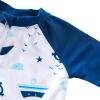 imageUMELOK Baby Boys Swimsuit Full Zip UPF 50 Sun Protection SwimwearWhitesailboat