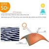 imageUMELOK Baby Boys UPF 50 Sun Protection One Piece Rashguard Swimsuit with Snap BottomBlue  Striped