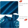 imageUMELOK Baby Boys UPF 50 Sun Protection One Piece Rashguard Swimsuit with Snap BottomBlue Body  Shark