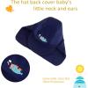 imageUMELOK Baby Boys UPF 50 Sun Protection One Piece Rashguard Swimsuit with Snap BottomBlue Stripes