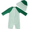 imageUMELOK Baby Boys UPF 50 Sun Protection One Piece Rashguard Swimsuit with Snap BottomGreen  Alligator