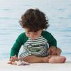 imageUMELOK Baby Boys UPF 50 Sun Protection One Piece Rashguard Swimsuit with Snap BottomGreen  Alligator