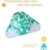 imageUMELOK Baby Boys UPF 50 Sun Protection One Piece Rashguard Swimsuit with Snap BottomGreen  Coconut Tree
