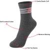 imageUMELOK Kids Athletic Socks Cotton Crew Socks for Boys and Girls with Stripes and Flower 4 PairsPink Flower Stripes