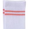 imageUMELOK Kids Athletic Socks Cotton Crew Socks for Boys and Girls with Stripes and Flower 4 PairsPink Flower Stripes
