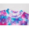 imageUMELOK Toddler and Little Girls Rash Guard Sets with Bikini Bottoms SwimwearBlue  Tie Dye
