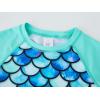 imageUMELOK Toddler and Little Girls Rash Guard Sets with Bikini Bottoms SwimwearGreen  Merrnaid