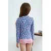 imageUMELOK Toddler and Little Girls Rash Guard Sets with Bikini Bottoms SwimwearLight PurplePink  FloralStripe