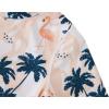 imageUMELOK Toddler and Little Girls Rash Guard Sets with Bikini Bottoms SwimwearOrange  Coconut Trees