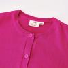 imageUMELOK Girls Cardigan School Uniform Sweater Crew Neck Long Sleeve Cotton SweatersDeep Rose