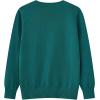 imageUMELOK Girls Cardigan School Uniform Sweater Crew Neck Long Sleeve Cotton SweatersGreen1