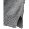 imageUMELOK Girls Cardigan School Uniform Sweater Crew Neck Long Sleeve Cotton SweatersGrey