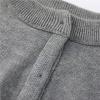 imageUMELOK Girls Cardigan School Uniform Sweater Crew Neck Long Sleeve Cotton SweatersGrey