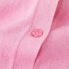 imageUMELOK Girls Cardigan School Uniform Sweater Crew Neck Long Sleeve Cotton SweatersPink1