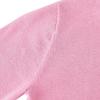 imageUMELOK Girls Cardigan School Uniform Sweater Crew Neck Long Sleeve Cotton SweatersPink1