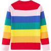 imageUMELOK Girls Cardigan School Uniform Sweater Crew Neck Long Sleeve Cotton SweatersRainbow3