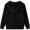 imageUMELOK Kids Full ZipUp Hoodie Solid Sweatshirt for Boys and GirlsBlack