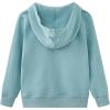 imageUMELOK Kids Full ZipUp Hoodie Solid Sweatshirt for Boys and GirlsIce Blue