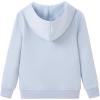 imageUMELOK Kids Full ZipUp Hoodie Solid Sweatshirt for Boys and GirlsLight Blue
