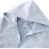 imageUMELOK Kids Full ZipUp Hoodie Solid Sweatshirt for Boys and GirlsLight Blue