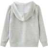 imageUMELOK Kids Full ZipUp Hoodie Solid Sweatshirt for Boys and GirlsLight Grey