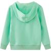 imageUMELOK Kids Full ZipUp Hoodie Solid Sweatshirt for Boys and GirlsMint Green