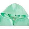 imageUMELOK Kids Full ZipUp Hoodie Solid Sweatshirt for Boys and GirlsMint Green