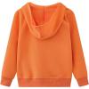 imageUMELOK Kids Full ZipUp Hoodie Solid Sweatshirt for Boys and GirlsOrange