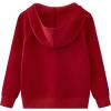 imageUMELOK Kids Full ZipUp Hoodie Solid Sweatshirt for Boys and GirlsRed