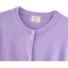 imageUMELOK Girls Cardigan School Uniform Sweater Crew Neck Long Sleeve Cotton SweatersLavender