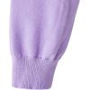 imageUMELOK Girls Cardigan School Uniform Sweater Crew Neck Long Sleeve Cotton SweatersLavender