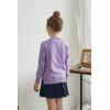 imageUMELOK Girls Cardigan School Uniform Sweater Crew Neck Long Sleeve Cotton SweatersLavender