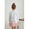 imageUMELOK Girls Cardigan School Uniform Sweater Crew Neck Long Sleeve Cotton SweatersWhite1