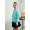 imageUMELOK Girls Cardigans Sweater Cotton Button Solid Long Sleeve Knit SweatersAqua